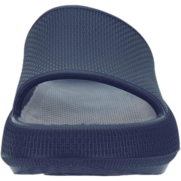 Women's Blue Pillow House Slides Slippers Shower Sandals Cushioned Thick Sole - Picture 3 of 6